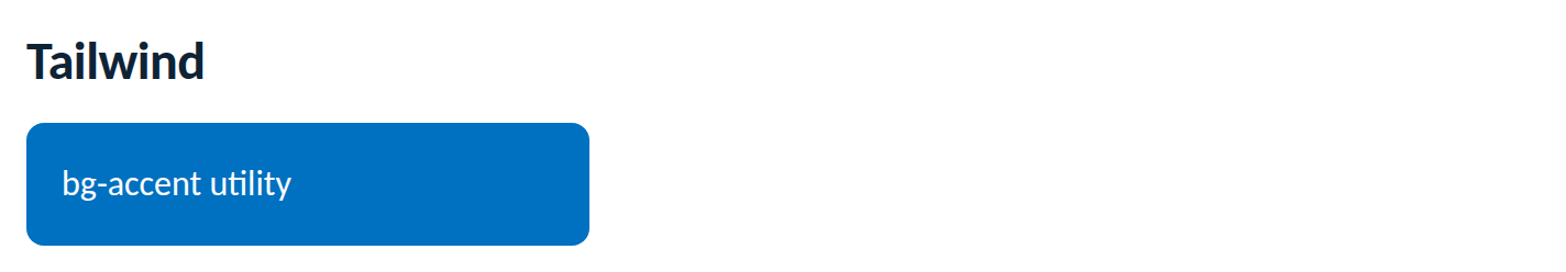 Rendered sample: the kit styling Tailwind CSS components